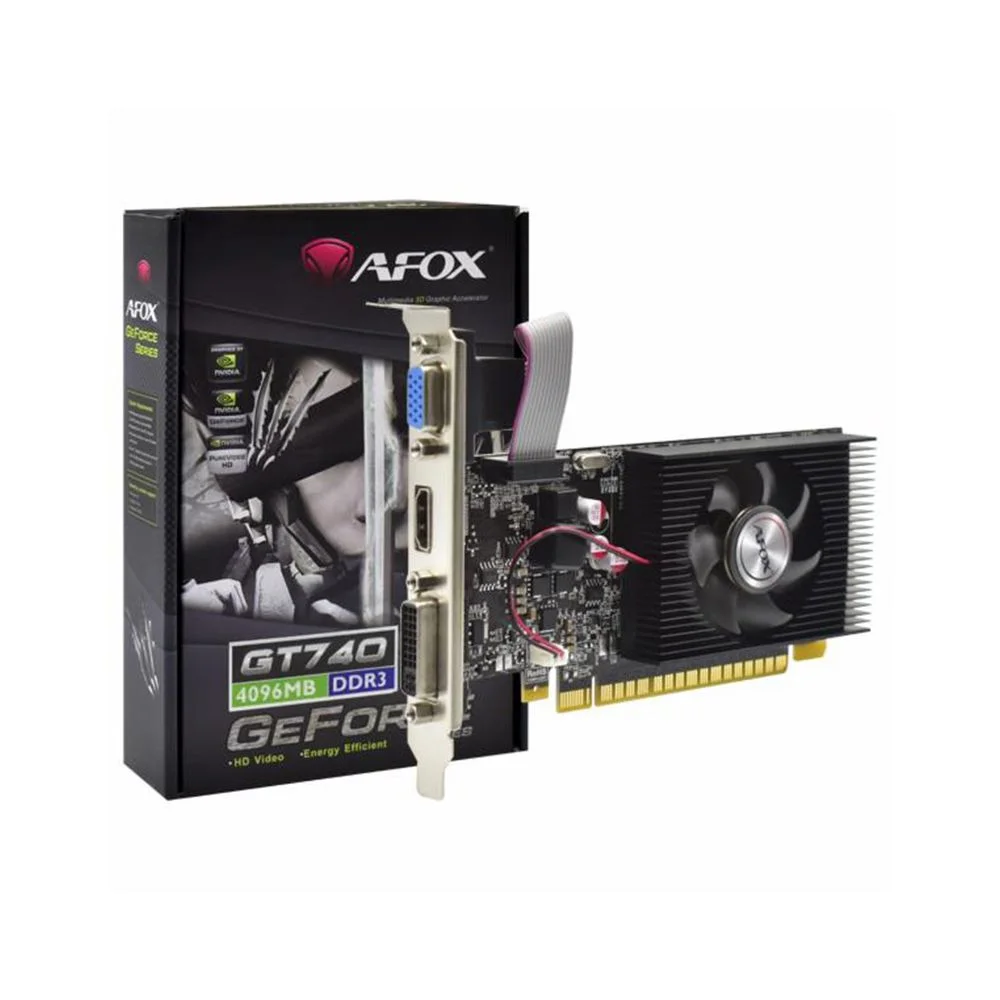 Placa Video Ddr3 4gb Gf Gt740 Afox 128 Bits Af740-4096d3l3 - Cod: 4144